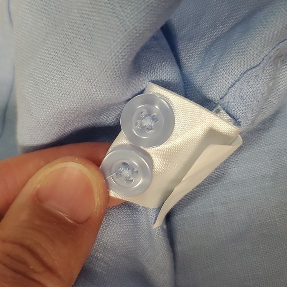 Pronto Uomo Modern Fit 100% Linen Button Down Shirt NWT The Men's Warehouse M - Picture 5 of 9